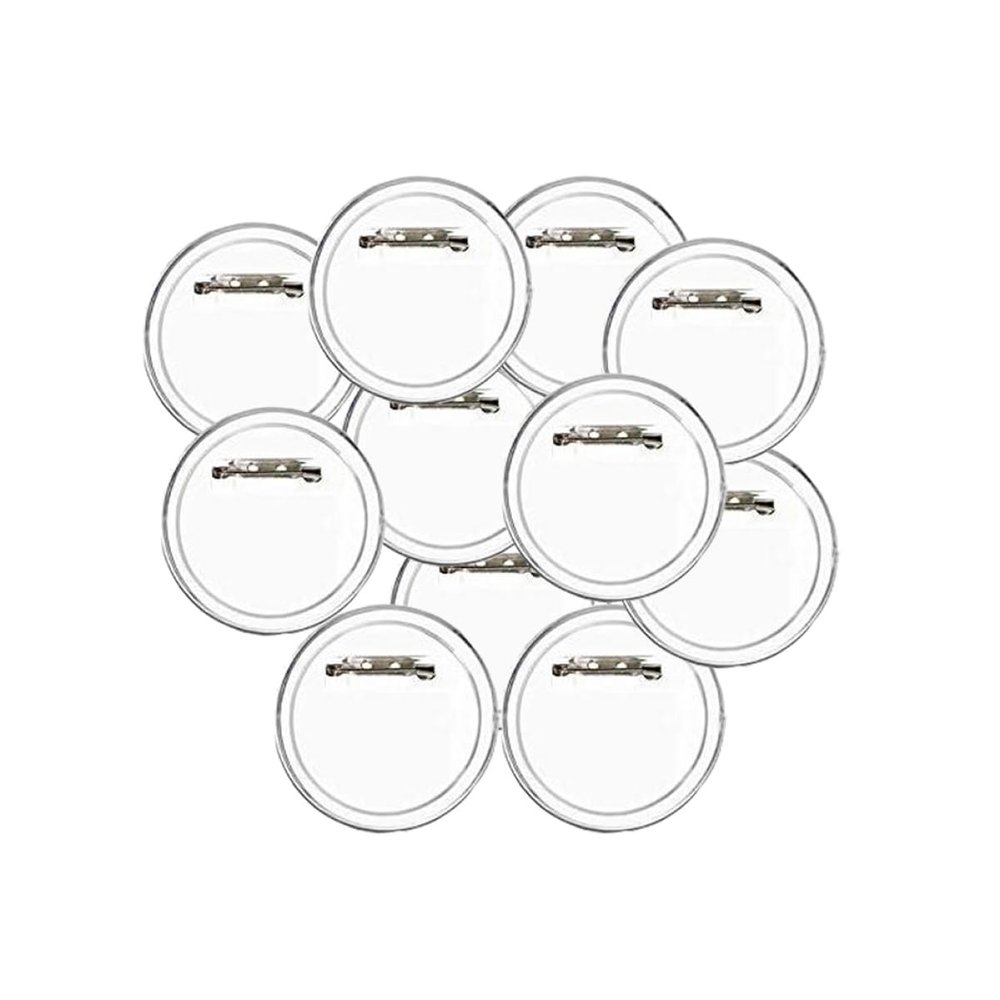 ORFOFE 36pcs Acrylic Button Badges Kit Pin for Crafts Round Personalize Your Own Badges for Schools Events and Crafts Projects Random Style