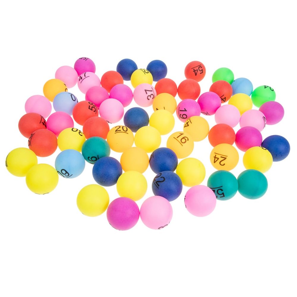 Parliky 90pcs Bingo Balls Numbered Game Balls Plastic for Carnival Parties Events