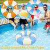 2 PCS Inflatable Pool Floats for Swimming Pool Party Lake Beach Adults - Floaties Pool Tubes Swim Rings Tubes Floaties for Beach Pool Party Decorations (Blue-Orange, 43inch) view 4