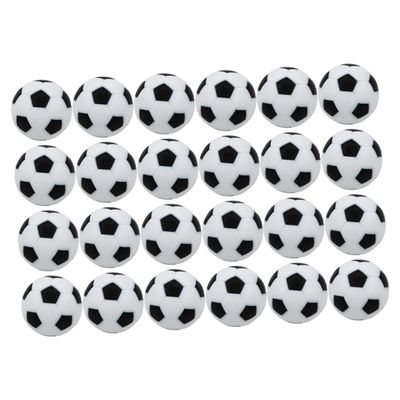 Abaodam 24pcs Soccer Game Tabletop Footballs for Foosball Tables Easy to Install and for Boys and Girls for Indoor and