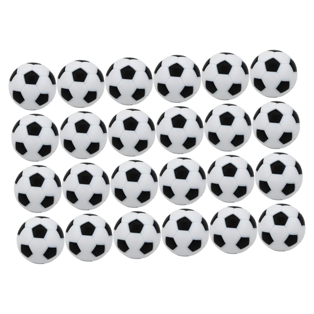 Abaodam 24pcs Soccer Game Tabletop Footballs for Foosball Tables Easy to Install and for Boys and Girls for Indoor and