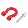 4Pcs Metal Bumper D-Ring Red Tow Hook Trailer Rescue Hook for 1/10 RC Crawler Car Traxxas TRX4 Axial SCX10 Upgrade Parts view 4