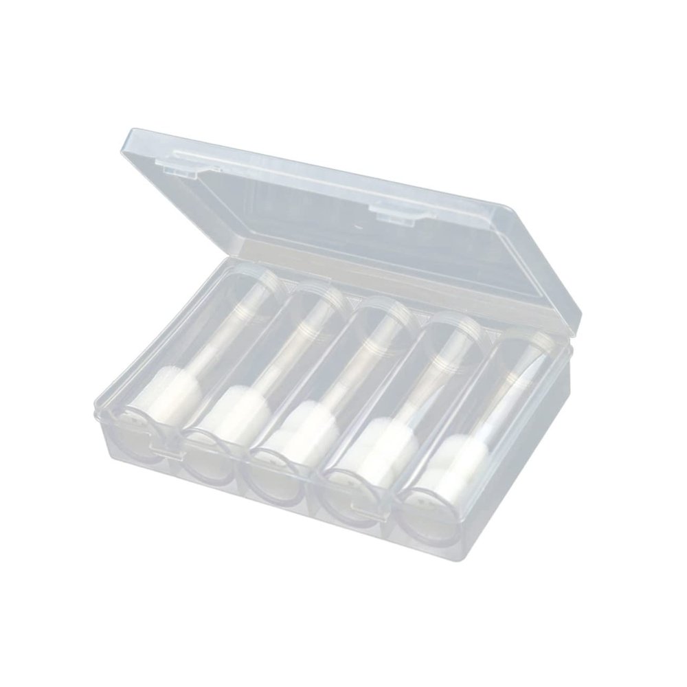 Angoily 6pcs Plastic Quarter Container Storage Tube Racks Holder Box Set for Coin Collectors
