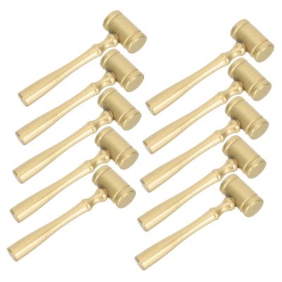 SUPVOX Funny Mini Wooden Hammers 10pcs Wooden Mallets Toy Kids Tool Toys for Boys Girls