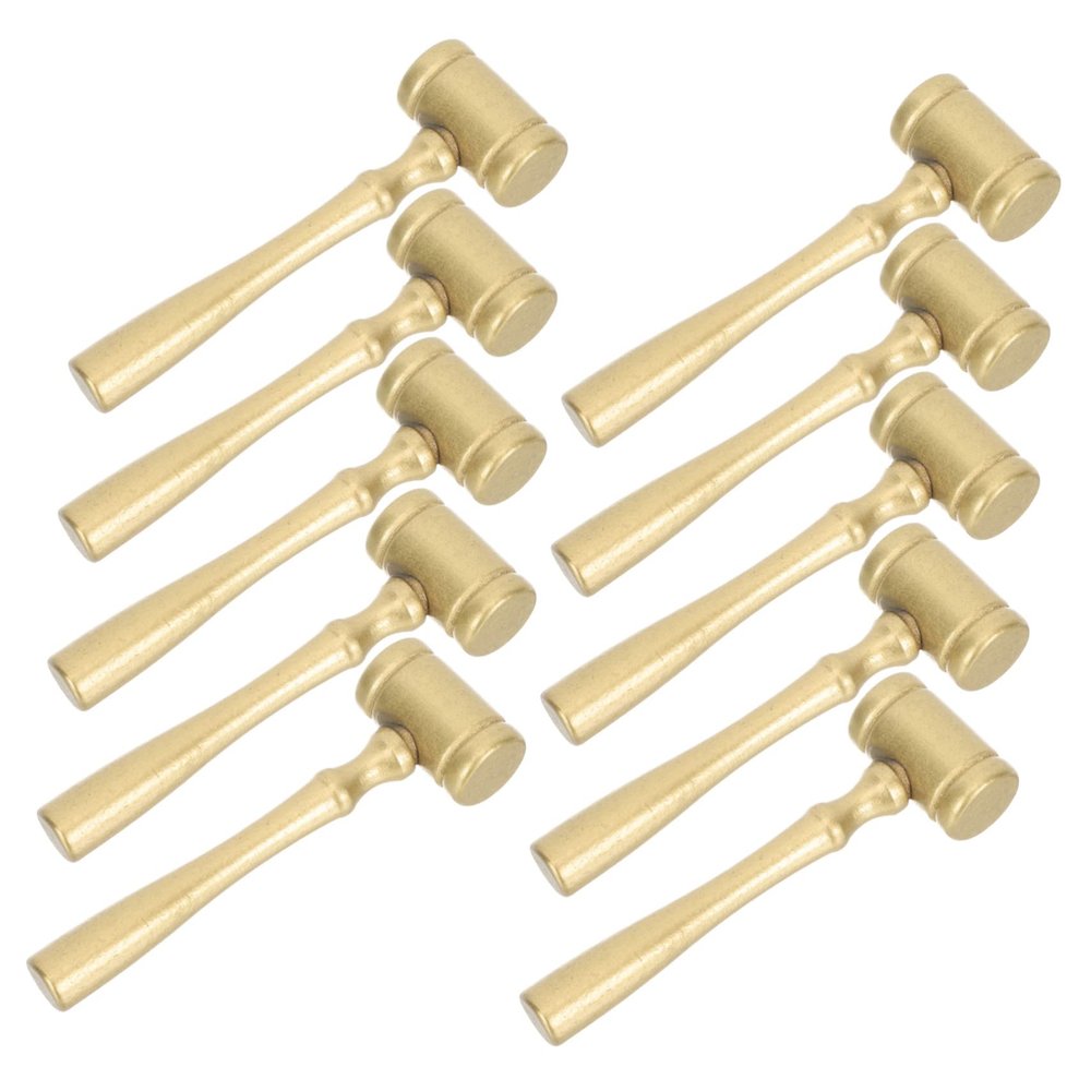 SUPVOX Funny Mini Wooden Hammers 10pcs Wooden Mallets Toy Kids Tool Toys for Boys Girls