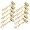 SUPVOX Funny Mini Wooden Hammers 10pcs Wooden Mallets Toy Kids Tool Toys for Boys Girls view 1