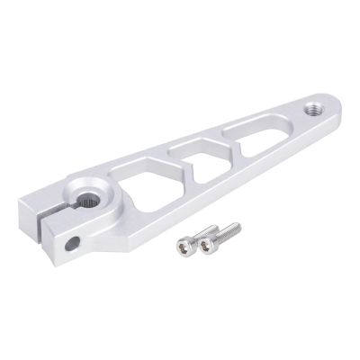 BOQEXSS for Protek for Savox for Futaba 7075-T6 1/10 Aluminum 25T Servo Horn Arm | 40mm (1.57") CNC-Machined Upgrade Servo RC Crawler RC Car Parts(Silver,1pcs)