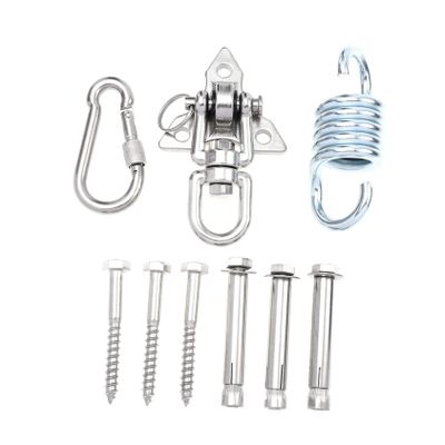 Abaodam 1set Heavy Duty Outdoor Swing Hook Kit for Hammocks and Chairs Rotating Design Hanging Accessories for Indoor and Outdoor Use