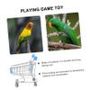 ERINGOGO Metal Mini Shopping Cart Toy for Boys and Girls Grocery Cart on Wheels for Adults Home Office Decorative Item view 2