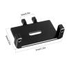 RC Car Accessories Compatible with Axial for SCX24 1/24 RC Track Car Upgrade Parts Servo Mount Bracket Steering Arm Steering Rod(Black) view 2