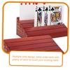 ERINGOGO Wooden Playing Card Stand Display Base Hand-free Card Holder for Games Solid Pine Material for Family Gatherings and Board Games view 3