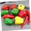 Ciieeo 20pcs Artificial Pepper Models Realistic Fake Chili Home Office Decorative Props view 3
