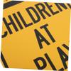 Alipis 2pcs Children Playing Sign Slow down Sign for Boys and Girls at Visibility for Streets view 3