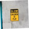 Alipis 2pcs Children Playing Sign Slow down Sign for Boys and Girls at Visibility for Streets view 4