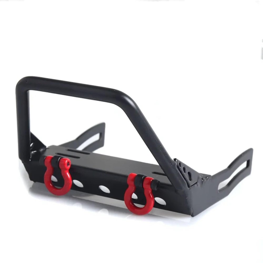 BOQEXSS for Axial for SCX10 for Stinger 90046 90047 D90 D110 1/10 Front Bumper Bull Bar Winch Mount Shackle Metal RC for Rock Crawler Car RC Car Parts