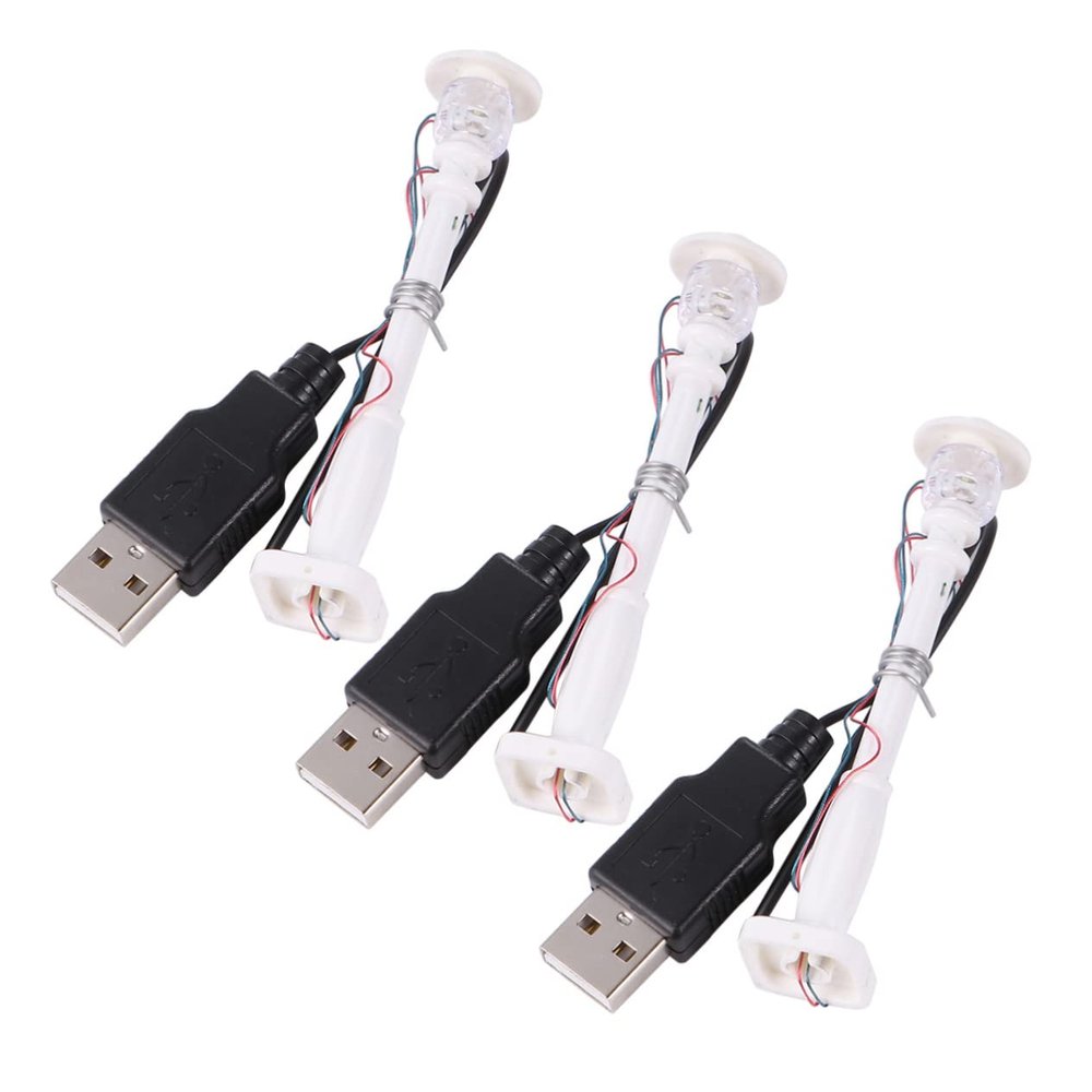 Milisten 3pcs Mini Street Lights Street Lamp Post Building Blocks Toy Led Glow Components
