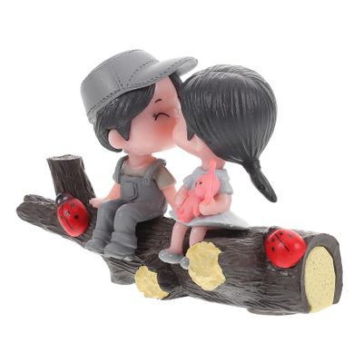 ABOOFAN Cute Couple Car Dashboard Ornament Adorable Cartoon Interior Accessories for Car Decoration Boy and Girl Statues for Weddings and Couples
