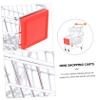 BESPORTBLE Cart Model Boys and Girls Double-Layer Shopping Cart Toy Mini Rolling Trolley for Boys Girls view 3