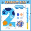 16 Inch Number 2 Dog Paw Pinata with 16 Inch Piata Stick Blindfold Confetti for Boy Girl Kids 2nd Birthday Party Decorations (2nd) view 2