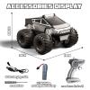 Amphibious Remote Control Car, 1:18 RC Off-Road Monster Truck Toys for Boys,4WD All Terrain Off-Road Pickup, 2.4 GHz RC Vehicles, Waterproof RC Trucks, Christmas Birthday Gifts for Boy Girl (Grey) view 2