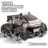 Amphibious Remote Control Car, 1:18 RC Off-Road Monster Truck Toys for Boys,4WD All Terrain Off-Road Pickup, 2.4 GHz RC Vehicles, Waterproof RC Trucks, Christmas Birthday Gifts for Boy Girl (Grey) view 3