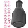 Billiard Dice Shaker Bottle Rubber 16pcs Numbered Dice Set for Family Bar Club Entertainment Games Billiard Accessories (Black) view 3