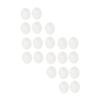 Abaodam 100pcs Artificial Plastic Eggs for Easter Crafts Safe Decorative Imitation Eggs for Boys and Girls for Parrots Party Decorations and Classroom Supplies view 1