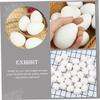 Abaodam 100pcs Artificial Plastic Eggs for Easter Crafts Safe Decorative Imitation Eggs for Boys and Girls for Parrots Party Decorations and Classroom Supplies view 4