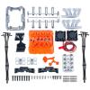 RC Spare Part Compatible with TRX4 1/10 RC Crawler Accessories RC Car FST V8 Simulate Engine Motor Cooling Hood Fans Radiator Kit Heatsink Cover(Orange) view 2