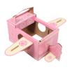 FELTECHELECTR Boys and Girls's Dress-up Airplane Costume Rotating Fan Cardboard Toy Airplane for Boys Interactive Making Set view 1