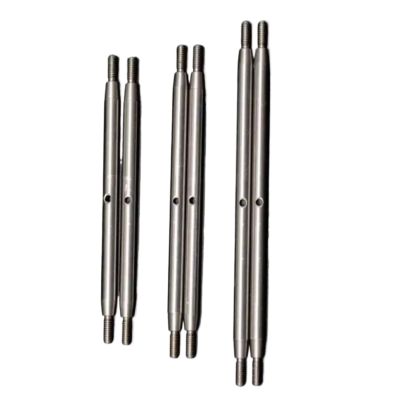 RC Car DIY Parts for Axial RBX10 for Ryft AXI03005 1/10 Metal Suspension Link Rod Linkage Steering Pull Rod RC Crawler Car Upgrade Parts(6pcs)