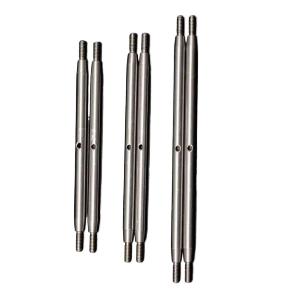 RC Car DIY Parts for Axial RBX10 for Ryft AXI03005 1/10 Metal Suspension Link Rod Linkage Steering Pull Rod RC Crawler Car Upgrade Parts(6pcs)