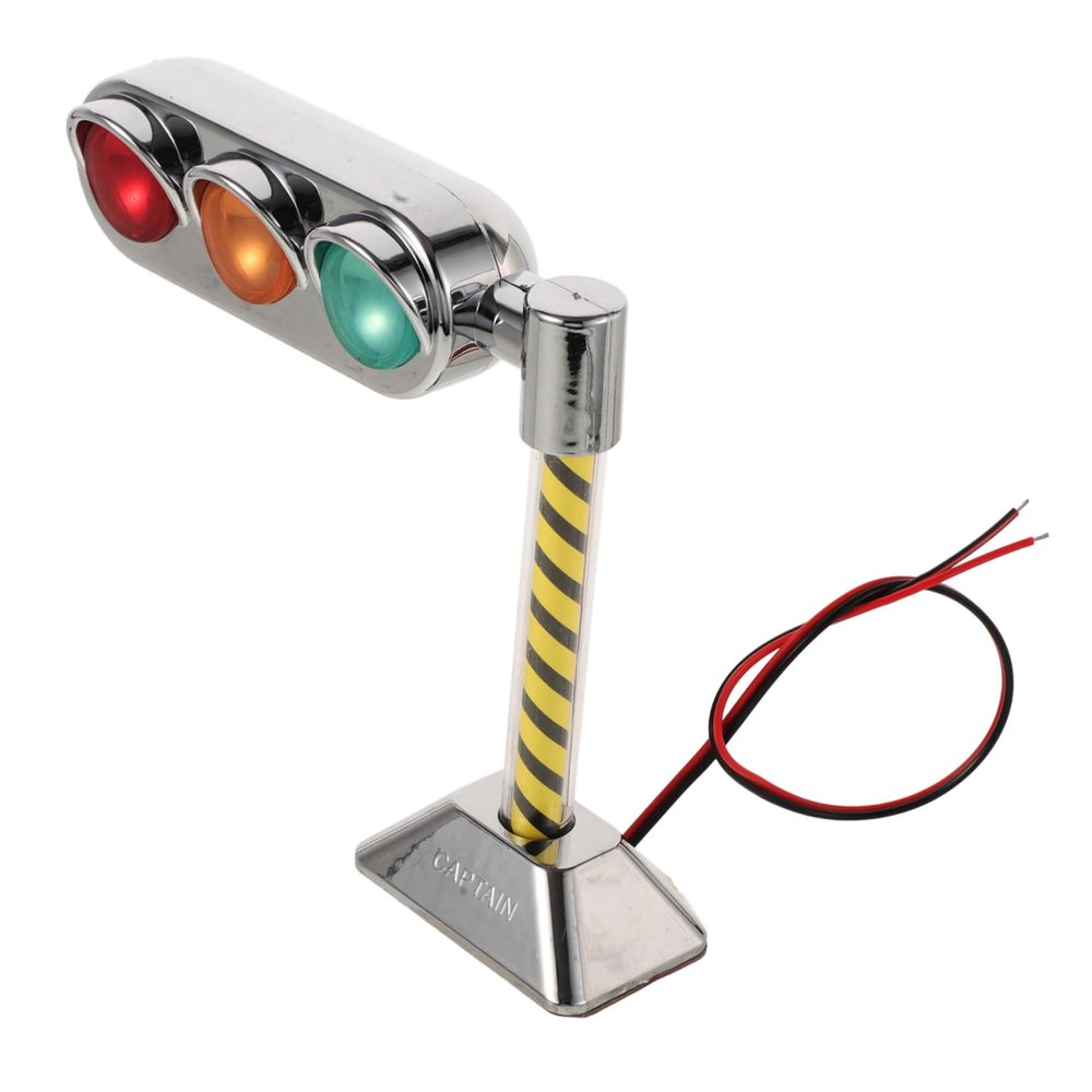 OUNONA Mini Traffic Light Decor Led Traffic Signal Light Ornament for Car Interior Room Decor