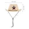 Abaodam Boy Girl Design Uv Beach Cap for Boy Girl Sun Hat for and Western Costume Parties view 2