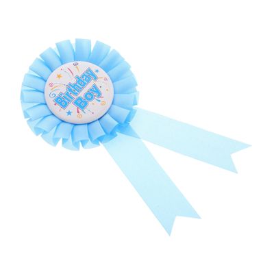 Kisangel Happy Birthday Rosette Badge Pin Tinplate Ribbon Decorative Brooch for Party Supplies and Celebrations Compact Design for Festive Occasions for Birthday Parties