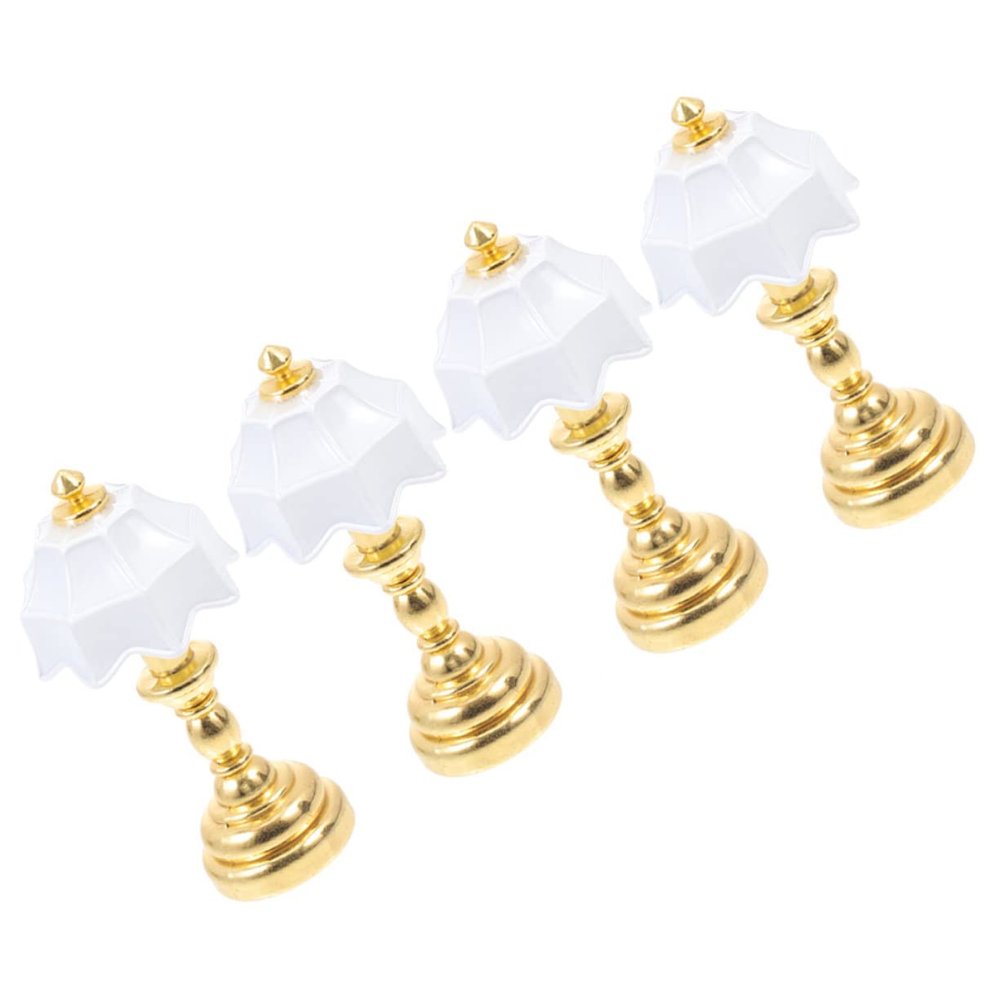 Toddmomy 16pcs Miniature Bedside Lamp Dollhouse Accessories for Home Decor Decorative Mini House Desk Light for Photography for Enhancing Miniature Scenes