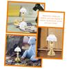 Toddmomy 16pcs Miniature Bedside Lamp Dollhouse Accessories for Home Decor Decorative Mini House Desk Light for Photography for Enhancing Miniature Scenes view 3