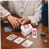 Hemoton 2sets Travel Mahjong Cards Chinese Style Portable Mahjong Playing Cards Dice for Fun Game Easy to Carry and Travel Enthusiasts view 3