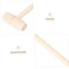 Healifty 50pcs Miniature Wooden Hammer for Boy Girl Safe Boy Girl Hammer Toys for Creative Play and Educational Crafts Ergonomic Design for Small Hands Imaginative Fun Boy Girl-safe view 3