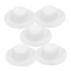 ABOOFAN 5pcs DIY Straw Hats Set for Kids Blank Painting Craft Hats Fun Dress Up Accessories for Toddlers for Arts and Crafts Projects Birthday Parties and Outdoor Activities view 1