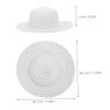 ABOOFAN 5pcs DIY Straw Hats Set for Kids Blank Painting Craft Hats Fun Dress Up Accessories for Toddlers for Arts and Crafts Projects Birthday Parties and Outdoor Activities view 2