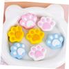 Angoily 10pcs Bulk Mini Erasers Cat Paw Shape Erasers for School Classroom Office Student Supply Portable view 4
