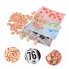 Hemoton Wooden Bingo Card Game Family Board Game Bingo Chess Toy Russian Logical Toy view 3