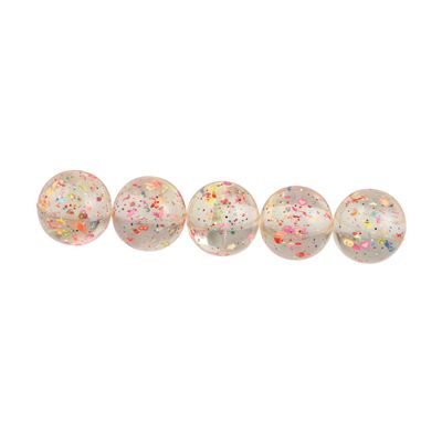 HONMEET 5pcs Transparent Bouncy Fruit-Themed Boy Girl Cognitive Toy for Indoor and Safe Rubber Material for Boy Girl Learning and Fun Activities