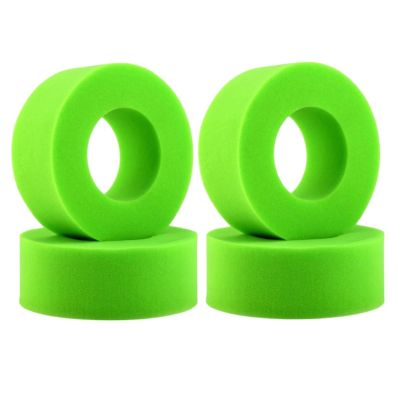 RC Car DIY Parts for Axial for SCX10 90046 for Traxxas for TRX4 D90 1/10 4pcs 1.9" Wheel Tire Insert Foam Sponge RC Crawler Car Spare Parts Accessories(Green)