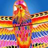 1.7m Phoenix Kite for Kids & Adults  Creative Red Phoenix Design with Kite Reel, 100m Line, Easy to Fly, for Beginners view 3