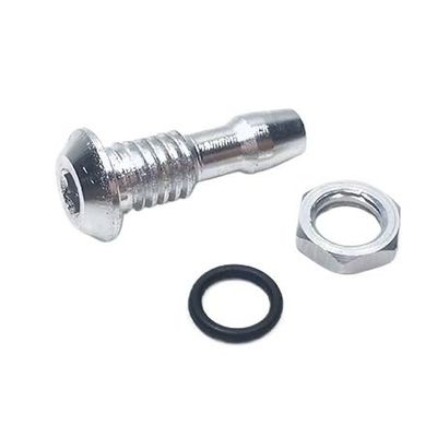 Aluminum Alloy Drainage Nozzle M6/M8 for Boat, with Silicone Hose Connector(M6)
