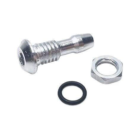 Aluminum Alloy Drainage Nozzle M6/M8 for Boat, with Silicone Hose Connector(M6)