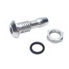 Aluminum Alloy Drainage Nozzle M6/M8 for Boat, with Silicone Hose Connector(M6) view 1
