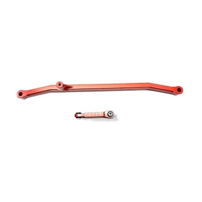 AQWBTYD RC Car Upgrade Parts for LOSI for LMT for Monster 1/8 RC Trucks Upgrade Part Steering Link Rod RC Car Part Stronger Steering Linkage Tie Rod Replacement Parts(Red)